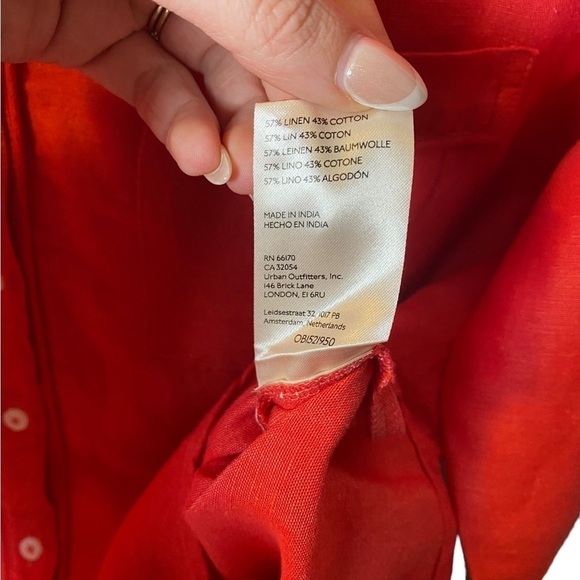 Maeve by Anthropologie Button Up Linen Blouse - Picture 3 of 5